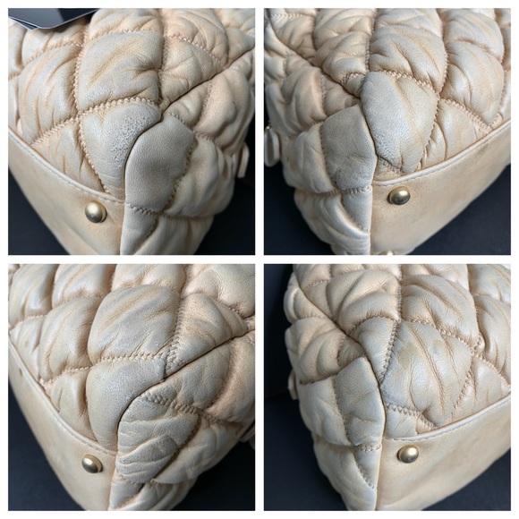 CHANEL • BUBBLE QUILT BOWLER BAG W/ CARD &DUST BAG - Picture 12 of 14